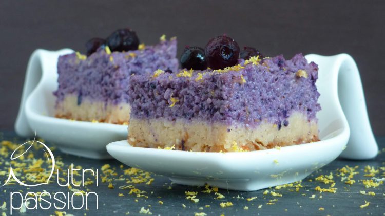 Heidelbeer-Cashew-Kuchen (vegan) - Rezept - nutripassion.de
